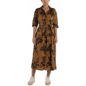 Replay Damesjurk met korte mouwen, katoen, 010 Brick/Brown, L