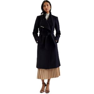 Ted Baker WMO-Rose-Midi-lengte wollen wikkeljas met riem voor dames, DK-MARINE, 5