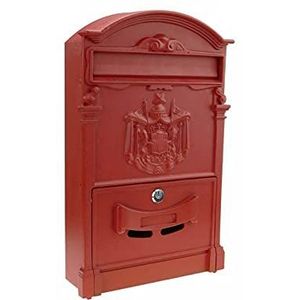 Kippen 10005CR brievenbus, model Regius, kleur: rood