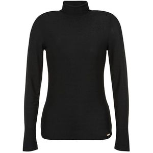 Emporio Armani Lurex Turtleneck T-shirt, Zwart, M