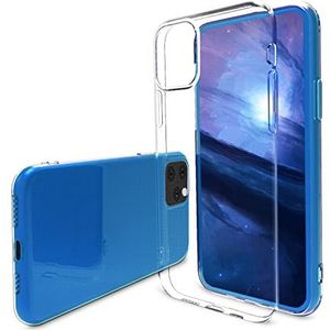 Bewpew Telefoonhoes compatibel met iPhone 11 Pro Max, stootvaste dunne siliconen hoes, ultradunne transparante TPU telefoonhoes (helder)
