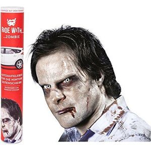 Ride With - ""Zombie"" stickers voor ramen, kunststof, grijs, 30,5 x 30 x 0,1 cm - een thumbs UP! BRAND - 1001731