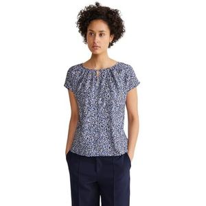 A321161 printed mat-mix shirt w cut