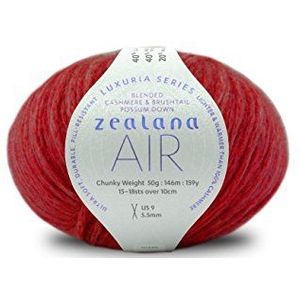 Zealana AIR Lofty Chunky Tuscan Red garen, wol, rood, 15 x 13 x 8 cm