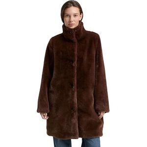 TOM TAILOR Dames 1048286 jas, 27506-Dark Pecan Brown, M, 27506 - Dark Pecan Brown, M