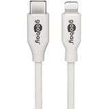 Goobay 39448 Lightning - USB-C™ laad- en synchronisatiekabel, 2 m, wit - MFi-kabel voor Apple iPhone/iPad wit