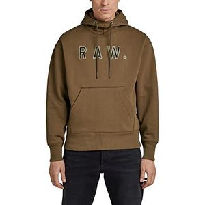 G-STAR RAW Heren Vulcanic RAW Loose HDD sw Hooded Sweatshirt, Brown (regendrum A612-D307), M