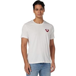 True Religion Men's Buddha Logo Short Sleeve Tee2, White, XXXL