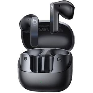 Baseus BS1 NC Semi-in-ear hoofdtelefoon, bluetooth, noise-cancelling, draadloze hoofdtelefoon met ruisonderdrukking, oordopjes met Hi-Res en LDAC, 6 microfoon KI heldere oproep, IP55, 40 uur speeltijd