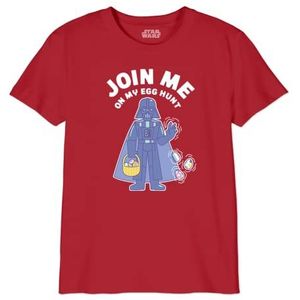 Star Wars T-shirt voor jongens, Rood, 12 Jaren