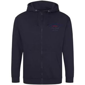 Redskins Sweater, capuchontrui, sport, bedrukt, kleding, kinderen, jongens en meisjes, winter, warm, model SZ RS4091, marineblauw, 6 jaar, Blauw, 6 ans