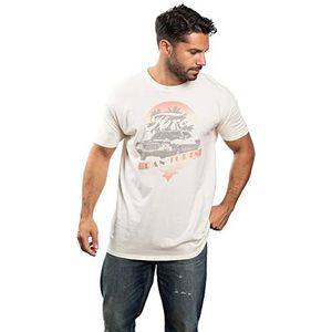 Petrol Heads Heren Ford Gran Torino T-shirt, Natural, XX-Large
