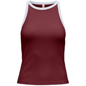 Onlvela Life S/L Top JRS, robijnwijn, XL