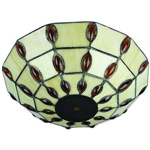 Westinghouse Lighting Westinghouse 28,8 cm Tiffany glas-diffuser, wit, 28,8 x 28,8 x 831 cm