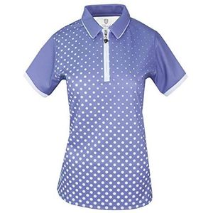 Island Green Vrouwen Golf Dames Gesublimeerde Zip Hals Ademend Vocht Wicking Flexibele Polo Shirt Polo Shirt