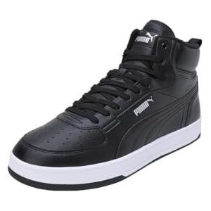 PUMA Caven 2.0 Mid WTR-sneaker, uniseks, zwart, zilver, wit, 42 EU