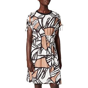 Taifun Damesjurk van geweven stof, Offwhite patroon