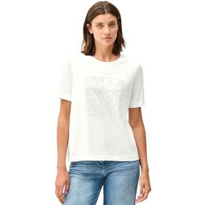 Cecil - T-shirt - Vanilla white - Met Siersteentjes