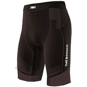 X-Bionic Heren Effektor 4.0 Run Shorts, Opaal Zwart/Arctic Wit, Large