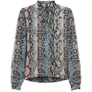 ONLY Onlnova Life Vis L/S Monica Top, blauwe schaduw, S voor dames, Blauwe schaduwen, S