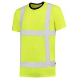 Tricorp 103005 Safety EN ISO 20471 Birdseye T-shirt, 50% polyester/50% polyester, CoolDry, 180 g/m², fluorgeel, maat XXL
