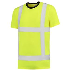 Tricorp 103005 Safety EN ISO 20471 Birdseye T-shirt, 50% polyester/50% polyester, CoolDry, 180 g/m², fluorgeel, maat XXL