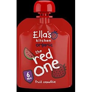 Ella's Kitchen Organic Fruit Smoothie 6+m Banaan Aardbei Appel Framboos Watermeloen 6x90 gr