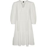 VERO MODA VMPRETTY 3/4 Tunic NOOS Jurk, Sneeuwwit, M, wit (snow white), M