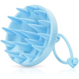 Alyvisun Hoofdhuid Massager Shampoo Borstel, Zachte Siliconen Hoofdhuidborstel | Hoofd Ontspanning & Reiniging | Hoofdhuid Exfoliator - Blauw