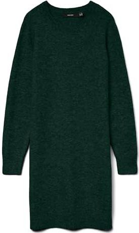 Vmboom - Korte Jurk - Gebreide Jurk - Lange Mouwen - Knielengte - Tight Fit