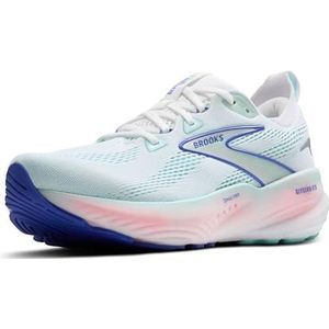 Brooks Glycerin GTS 22 Sneakers voor dames, wit/Limpet Shell/Amparo Blue, 36 EU, Witte Limpet Shell Amparo Blue, 36 EU