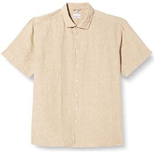 Seidensticker Men's Regular Fit Shirt met korte mouwen, beige, 40, beige, 40