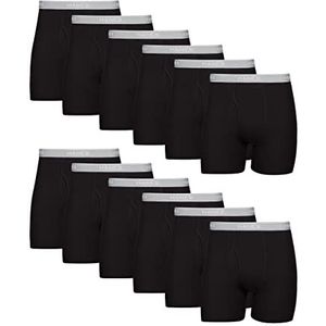 Hanes Boxershorts voor heren, zacht en ademend katoenen ondergoed met ComfortFlex-tailleband, multipack, XXL