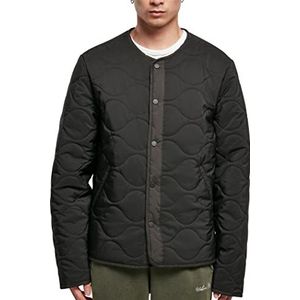 Urban Classics Liner Jacket, gewatteerde herenjas van polyester, gevoerd met taft, verkrijgbaar in twee kleuren, maten S-5XL, zwart, L
