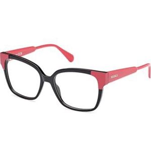 MAX&Co. Women's MO5116 Prescription Eyewear Frames, Shiny Black, 53, glanzend zwart., 53