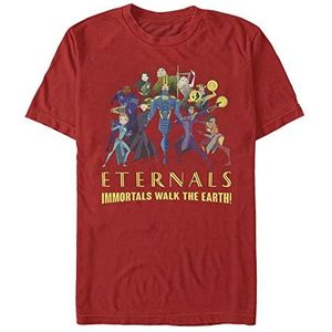 Marvel: Eternals - Group Shot Unisex Crew neck T-Shirt Red S