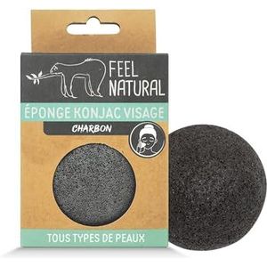 Konjac Spons voor natuurlijk gezicht, reinigt en reinigt, verwijdert zachte make-up van het gezicht, Konjac gezichtsspons en natuurlijke kolen peeling, schoonheidsroutine, huidverzorging, douche Feel