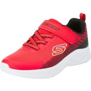 Skechers unisex-kind MICROSPEC II - ZOVRIX, Rood/Zwart, 27.5 EU