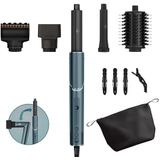 Shark FlexStyle Limited Edition Teal Gift Set 5-in-1 Air Styler & Haardroger, Air Curlers, FrizzFighter Finishing Tool, Ovale Borstel, Concentrator, Clips & Opbergtas, Geen Warmteschade HD450TLEU
