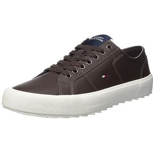 Tommy Hilfiger Core Vulc Cleated LTH Vulcanized Sneaker voor heren, Cacao, 40 EU