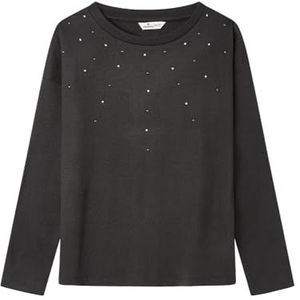 Springfield Nieuw structuurhemd met boomborduurwerk, grijs, XS