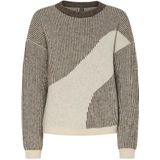 PIECES Dames Pclinna O-hals Loose Knit Pwp Bc, Morel, M