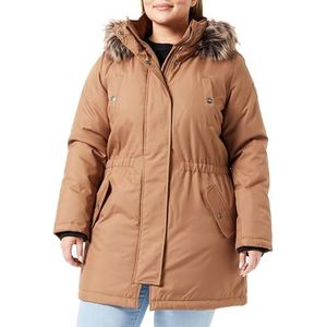 ONLY CARMAKOMA Dames Carirena Parka Coat OTW Anorak, bruin, S