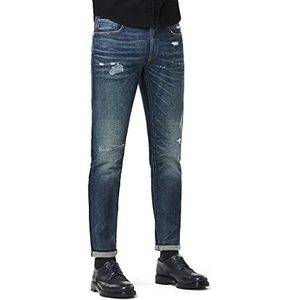 G-STAR RAW Heren 3301 Slim Jeans (2 stuks), Antic Gloaming Blue Restored B454-b993, 27W x 32L