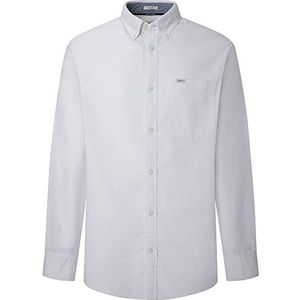 Pepe Jeans Heren Fabio Shirt, Wit, XS