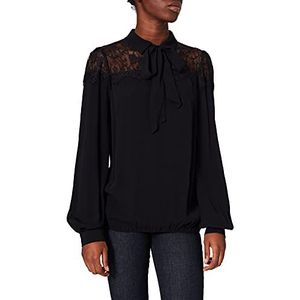 Reserved Kanten blouse zwart casual uitstraling Mode Blouses Kanten blouses 