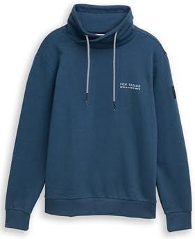 TOM TAILOR - 39218 - Sweat-shirt - Real Teal Grindle Structure - Voor Man
