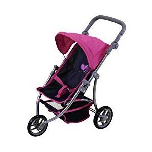KNORRTOYS.COM 16533 poppenbuggy Jogger Lio-Flying Hearts Blue Pink