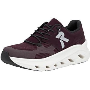 Rieker - W3500 - Sneaker Low - Rood - Comfortabele Breedte