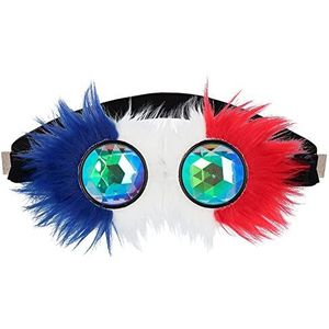 Boland 61988 - partybril Rave Frankrijk, kostuumaccessoires, puplic viewing, themafeest, verjaardag, EM, WM, fanartikel